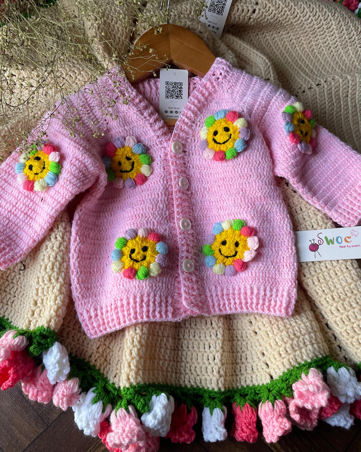 Sunshine Cardigan -1pc Pink