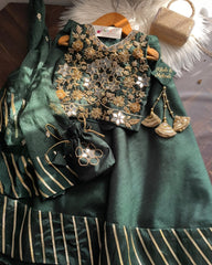 Sheesh Lehnga Choli -4pc