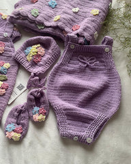 Lavender-Land Romper -3pc