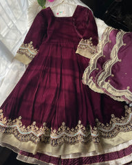 Burgundy Velvet -3pc